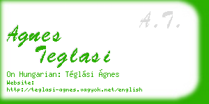 agnes teglasi business card